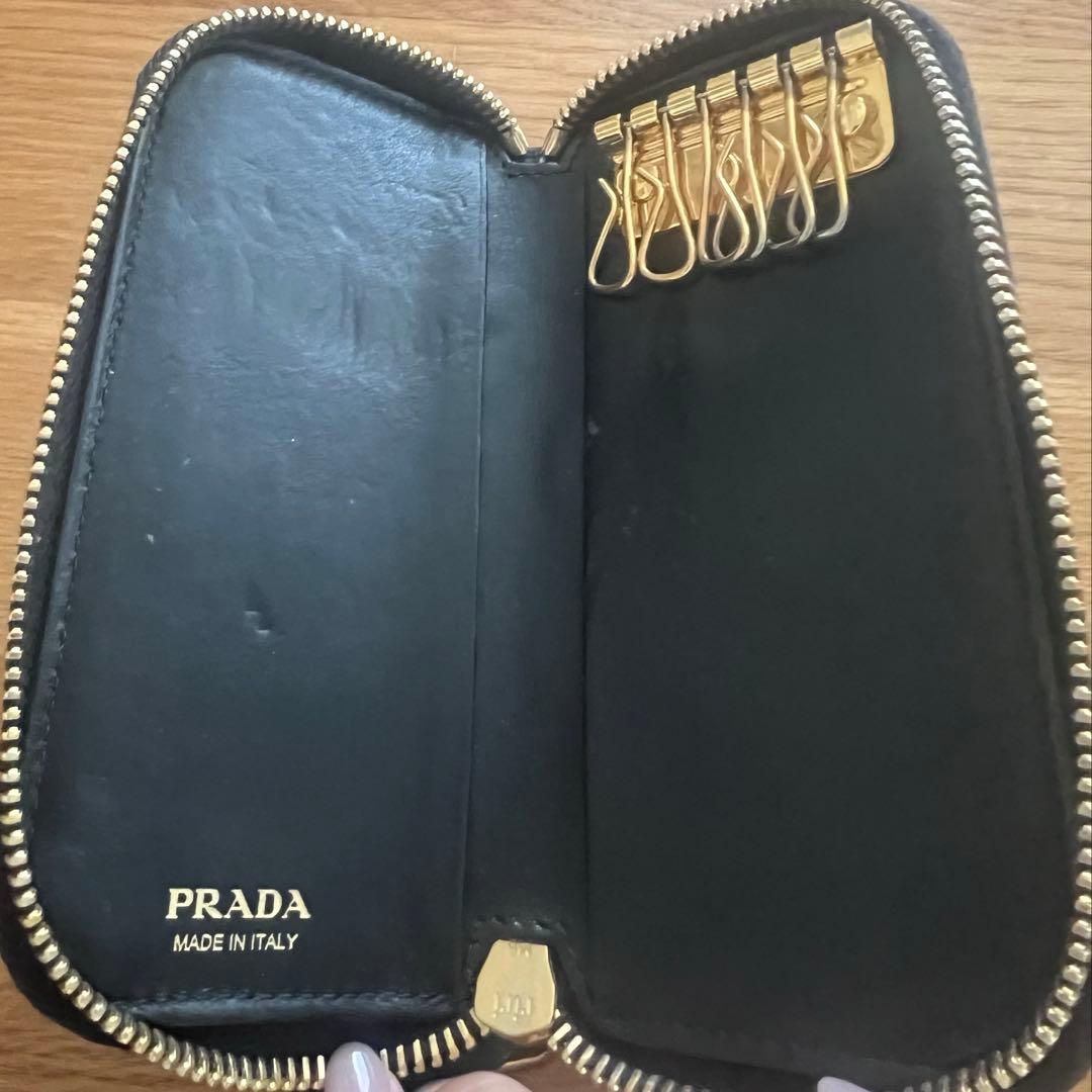 PRADA キーケース　プラダ　ブラック