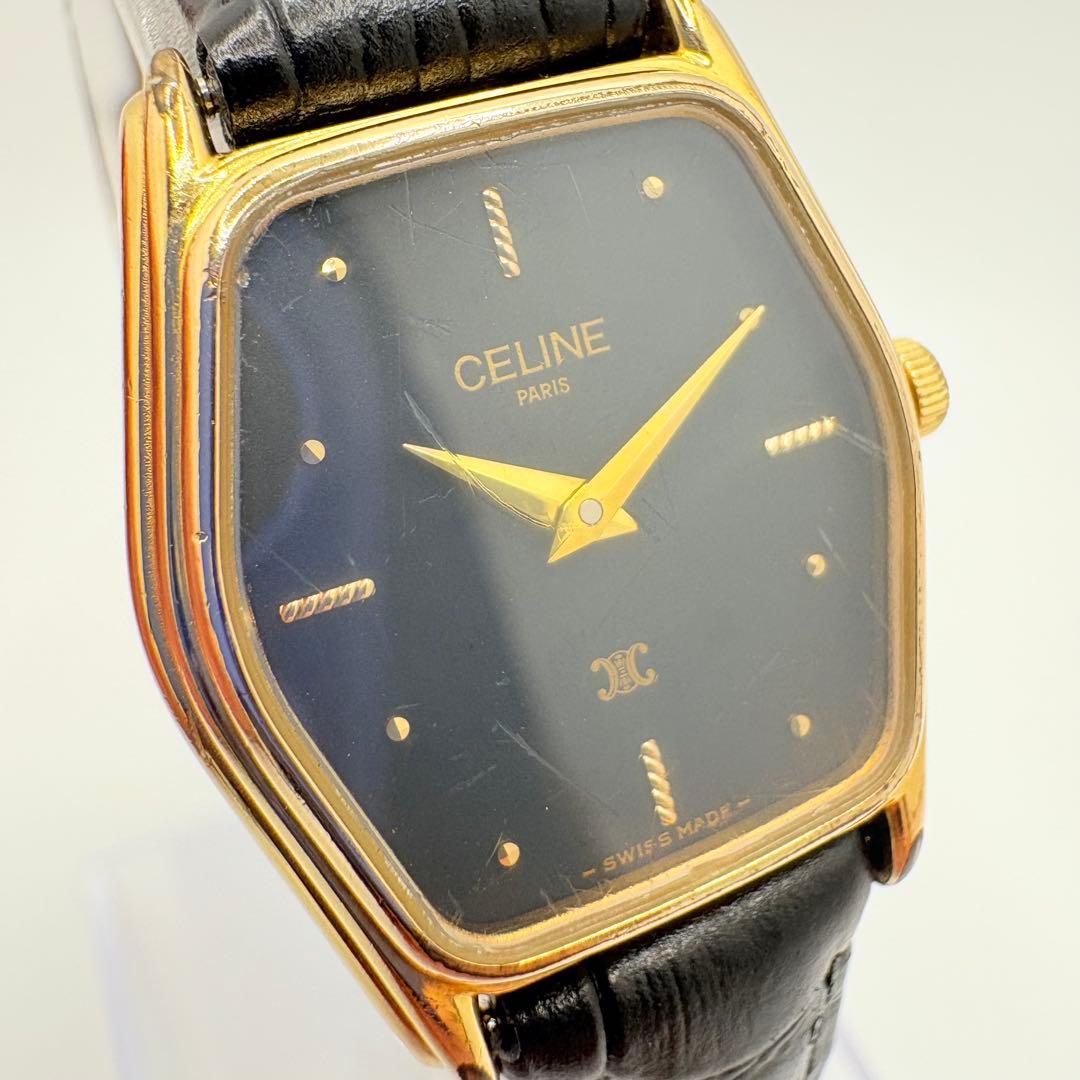 CELINE セリーヌ 新品電池 腕時計 レディース ゴールド トリオンフ 希少