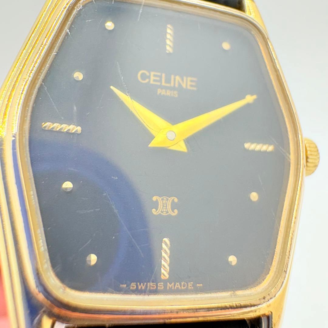CELINE セリーヌ 新品電池 腕時計 レディース ゴールド トリオンフ 希少