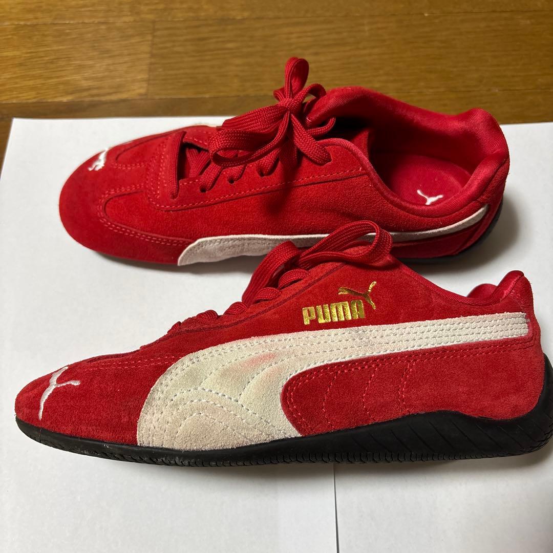 Puma レッド スエード スニーカー スピードキャット 赤