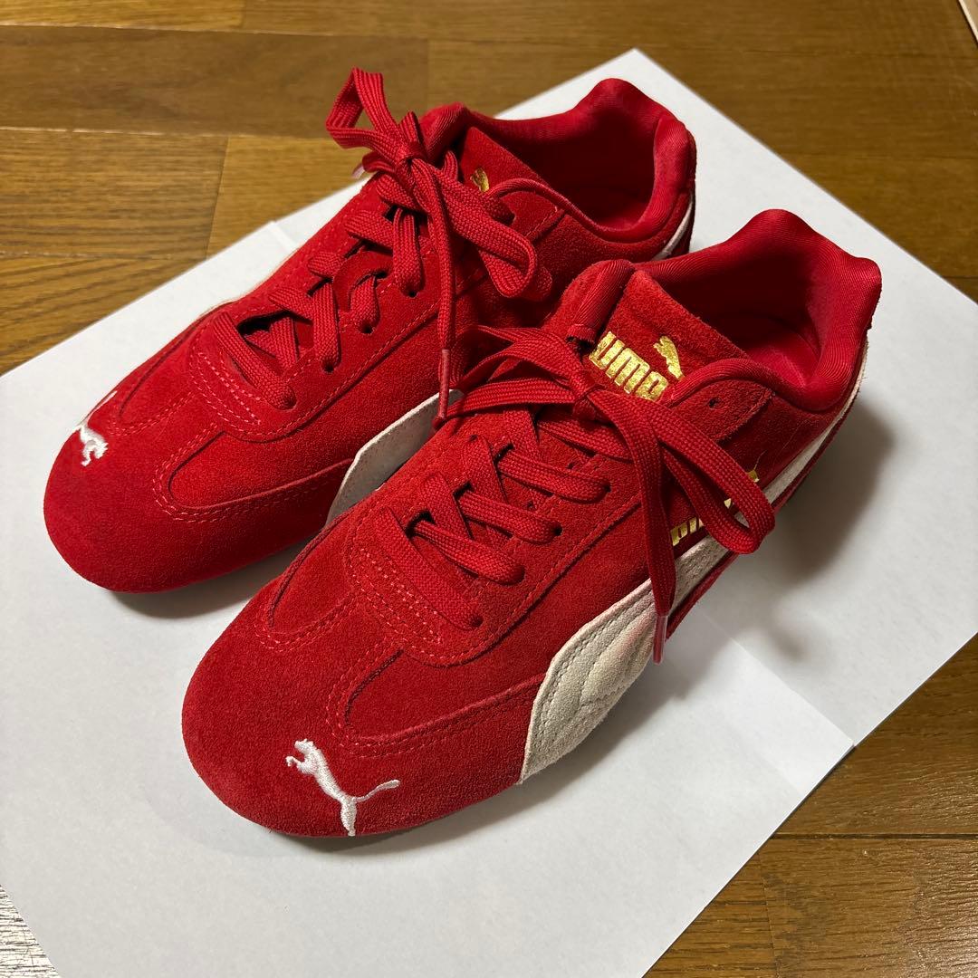 Puma レッド スエード スニーカー スピードキャット 赤