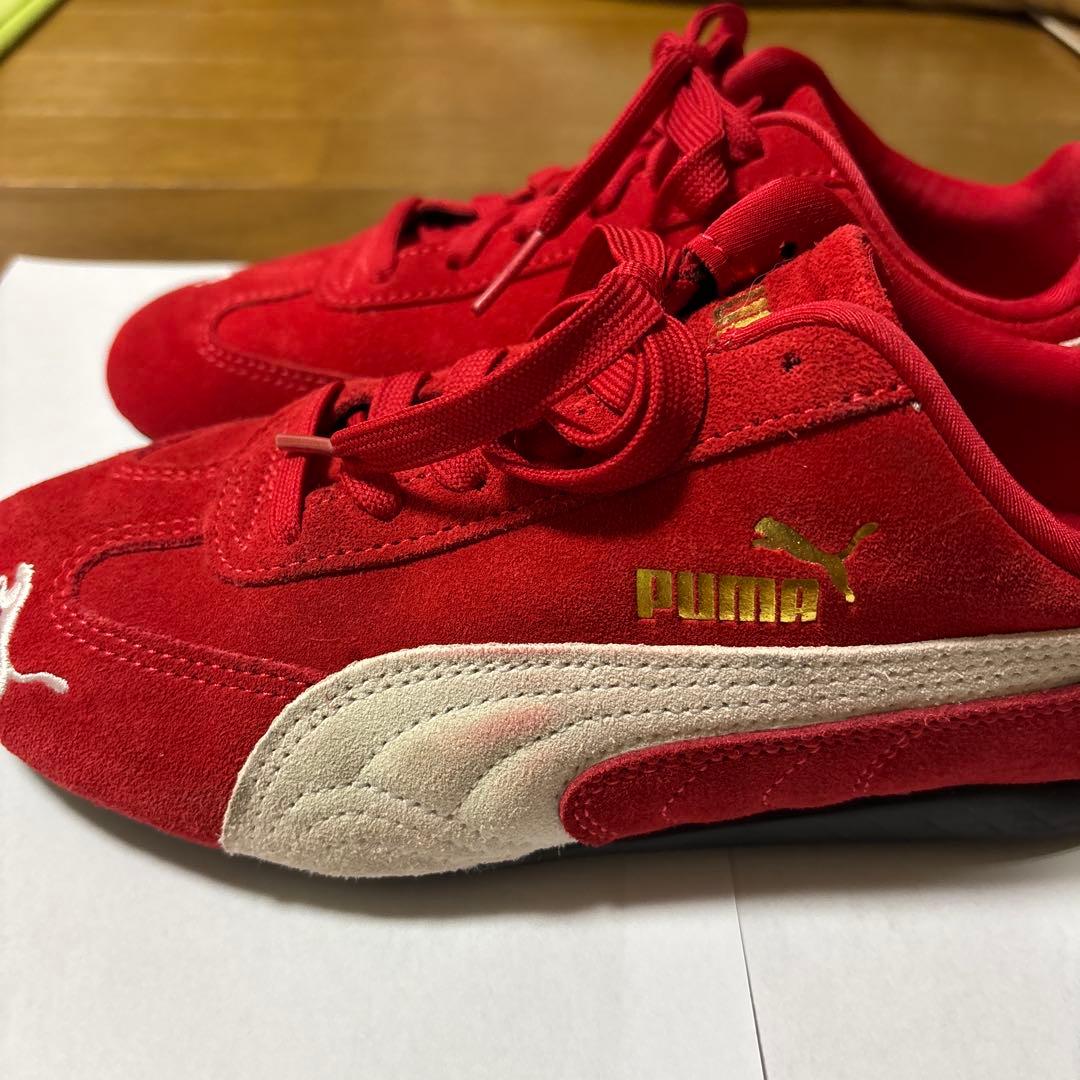 Puma レッド スエード スニーカー スピードキャット 赤
