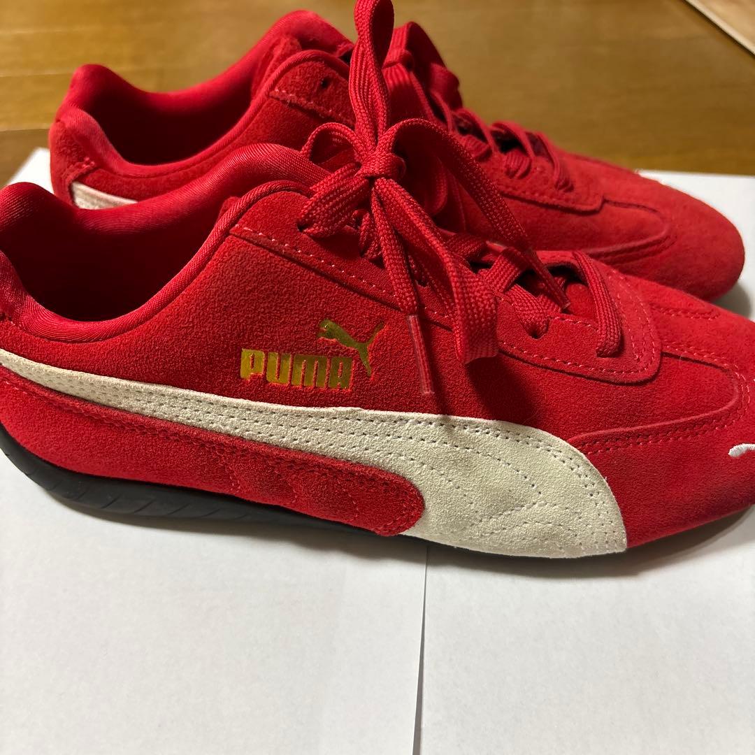 Puma レッド スエード スニーカー スピードキャット 赤