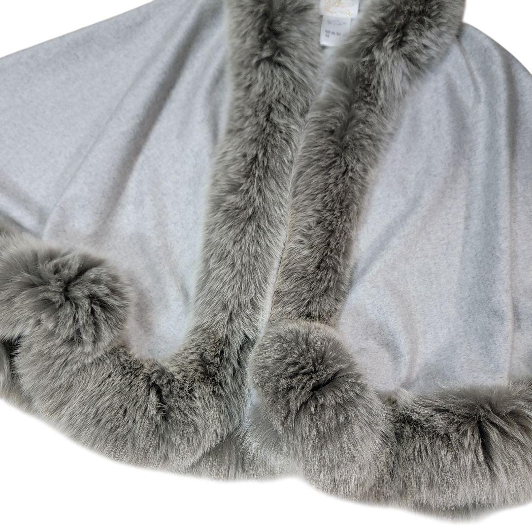 ほぼ未使用 グレースクラス Glace Class カシミヤフォックスストール