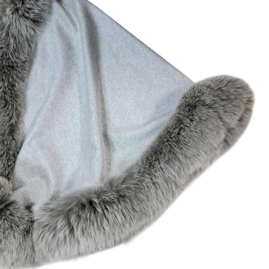 ほぼ未使用 グレースクラス Glace Class カシミヤフォックスストール