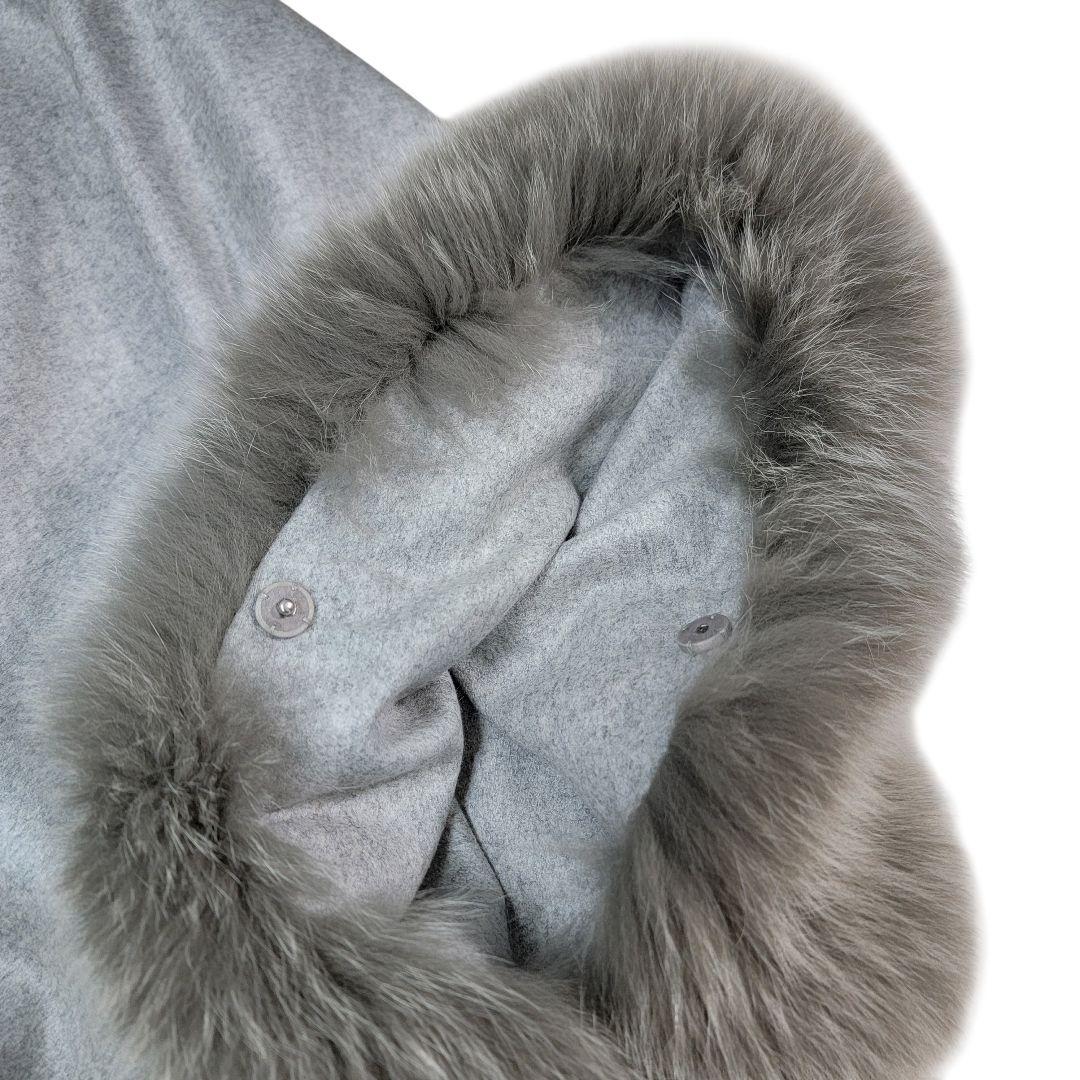 ほぼ未使用 グレースクラス Glace Class カシミヤフォックスストール