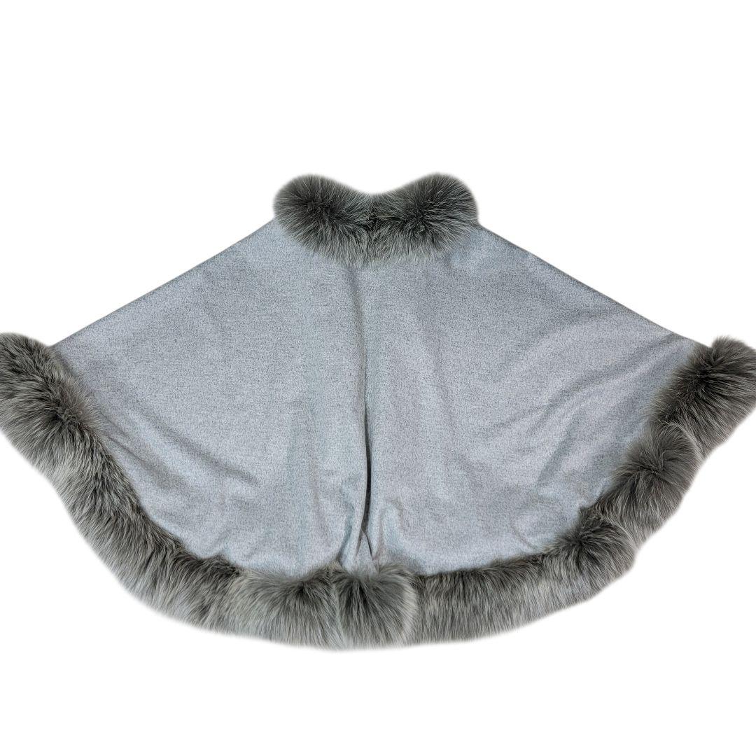 ほぼ未使用 グレースクラス Glace Class カシミヤフォックスストール