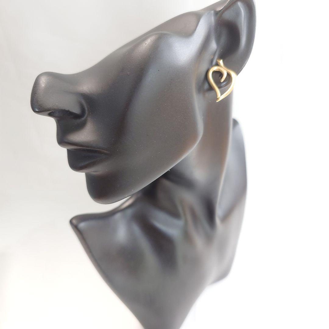 【希少】ティファニー K18 オープン リーフ ハート ピアス 7063