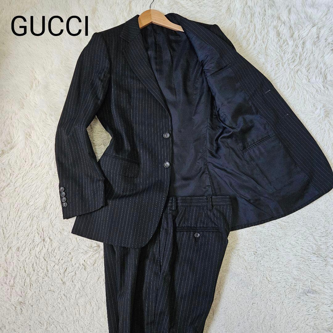 GUCCI トムフォード期　ブラックストライプ　スーツ