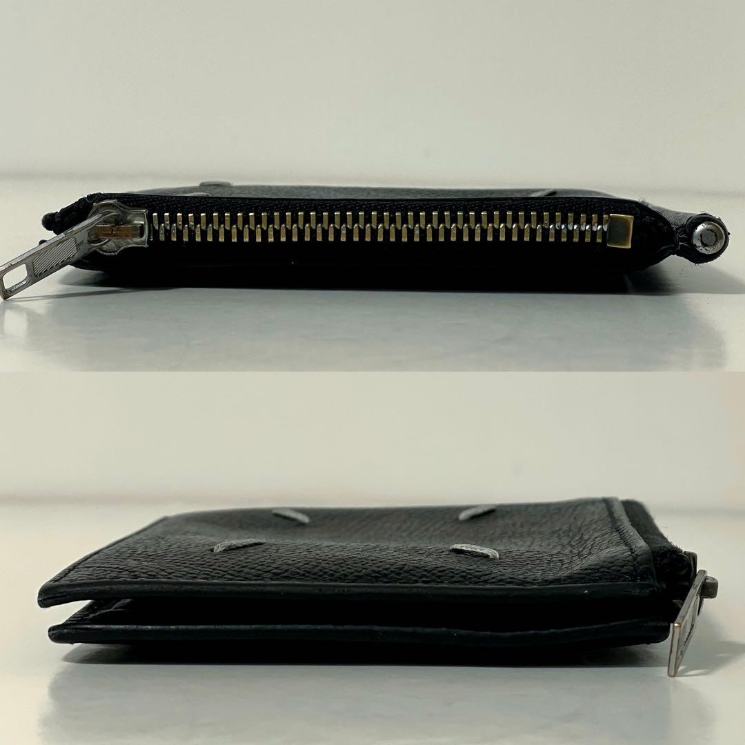 ✨️付属品✨️ マルジェラ マネークリップ シボ革 レザー 4ステッチ 黒