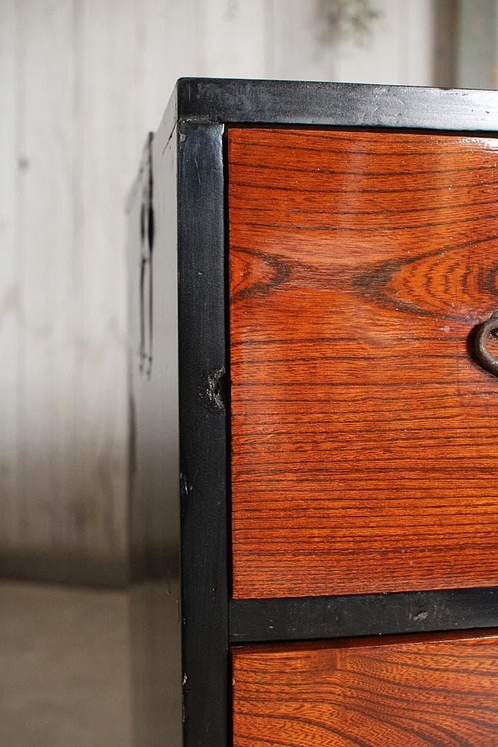 前欅の箪笥　2段　引き出し　タンス　収納　古家具　古民家　時代家具