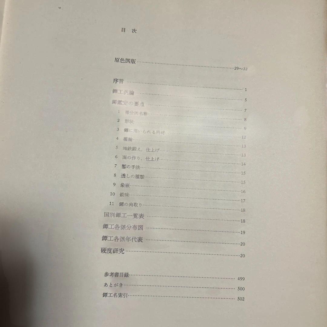 図鑑　「鍔集成」中村鉄青　1963年 鍔集成刊行会　全522P(おもに図版)