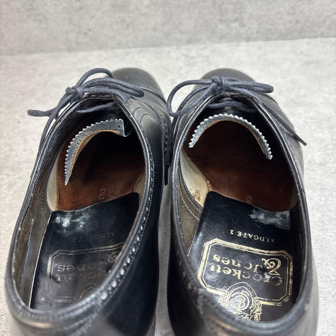 CROCKETT&JONES クロケットアンドジョーンズ セミブローグ 革靴 黒