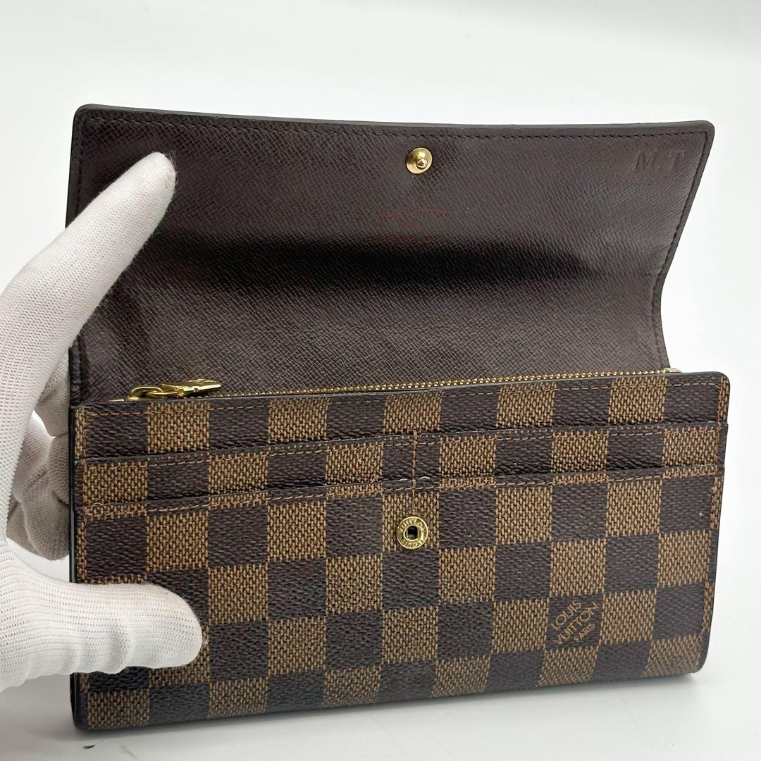 ルイヴィトン ポルトフォイユ サラ ダミエ 二つ折り 長財布