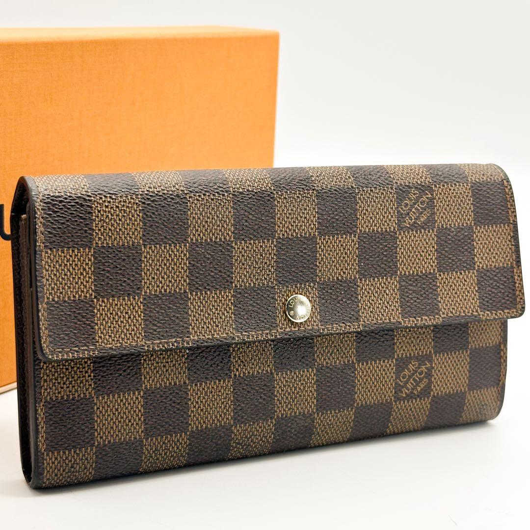 ルイヴィトン ポルトフォイユ サラ ダミエ 二つ折り 長財布