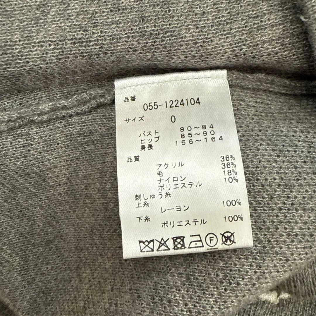 PEARLY GATES ロゴ入りタートルネックワンピース サイズ0