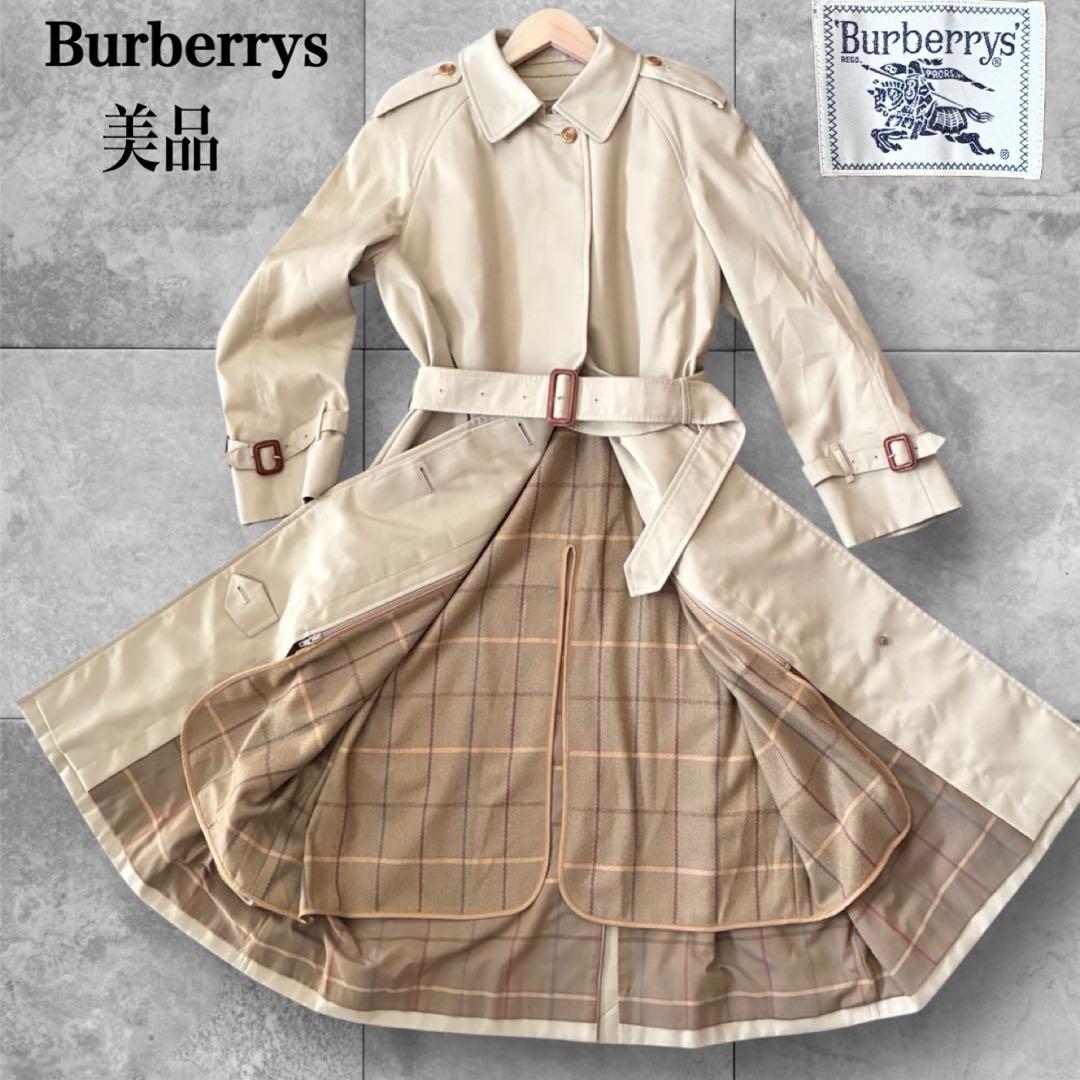 メイ様美品✨Burberrys 白タグ トレンチコート ライナー付きノバチェック