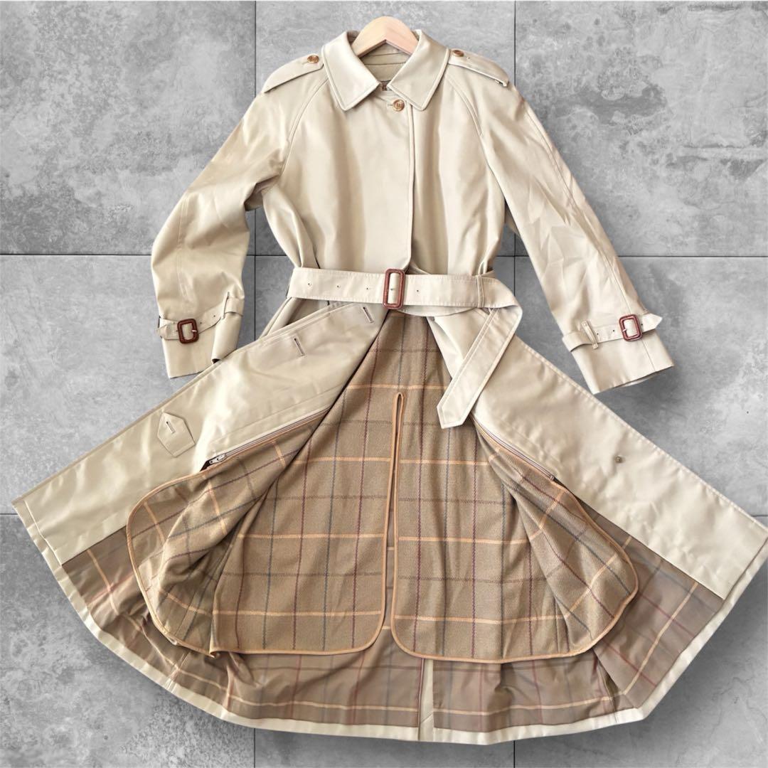 メイ様美品✨Burberrys 白タグ トレンチコート ライナー付きノバチェック