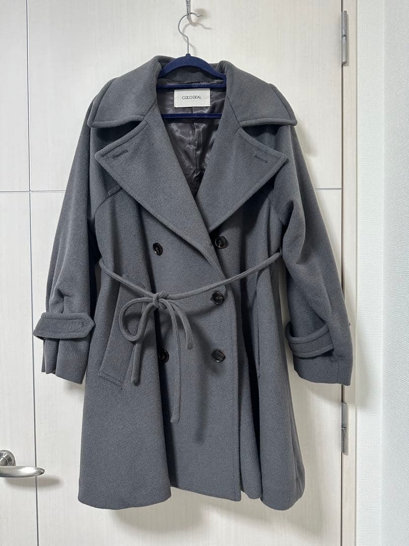 ミドル丈ウールトレンチコート