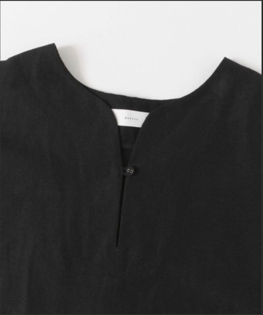 かぐれ　ウールリネンカフタンワンピース　美品