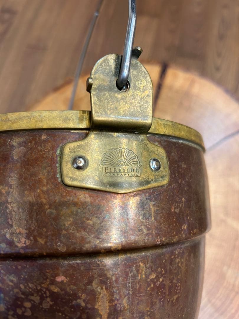 旧ロゴ　ファイヤーサイド　コッパーオークポット