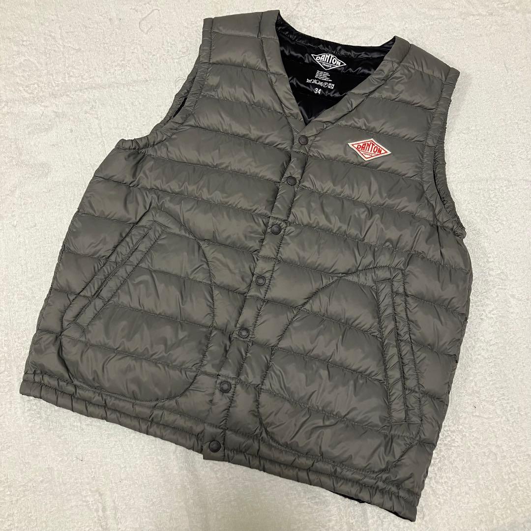 DANTON ダントン Vネックインナーダウン ベスト サイズ34