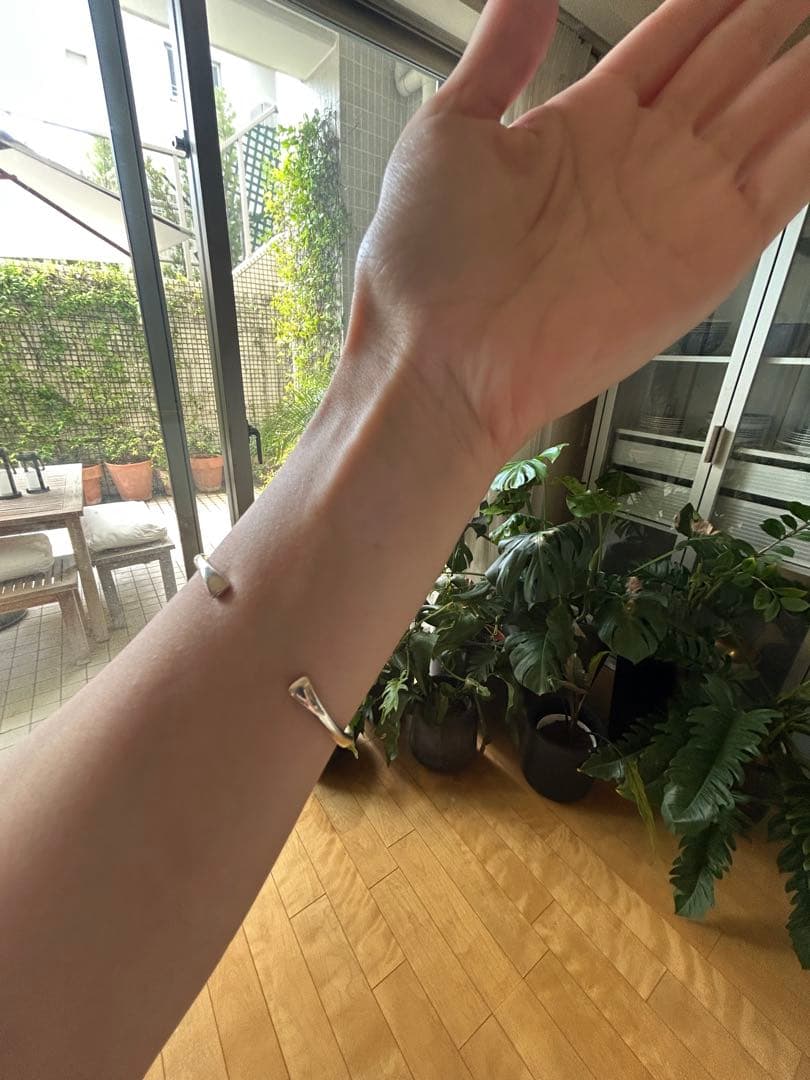 希少 ティファニー シルバー カフ バングル ブレスレット