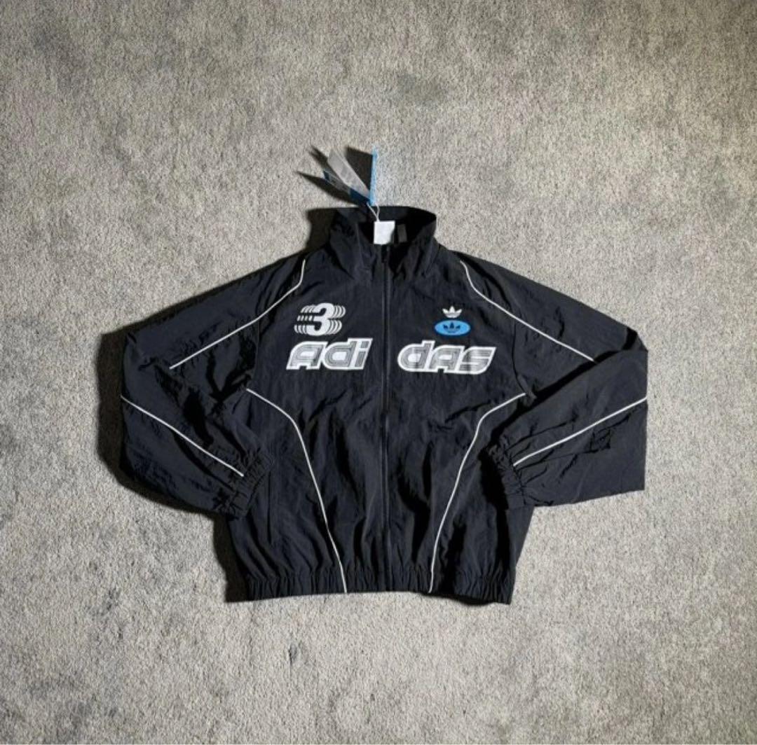 海外限定S ADIDAS レーシングジャケット black JM8033