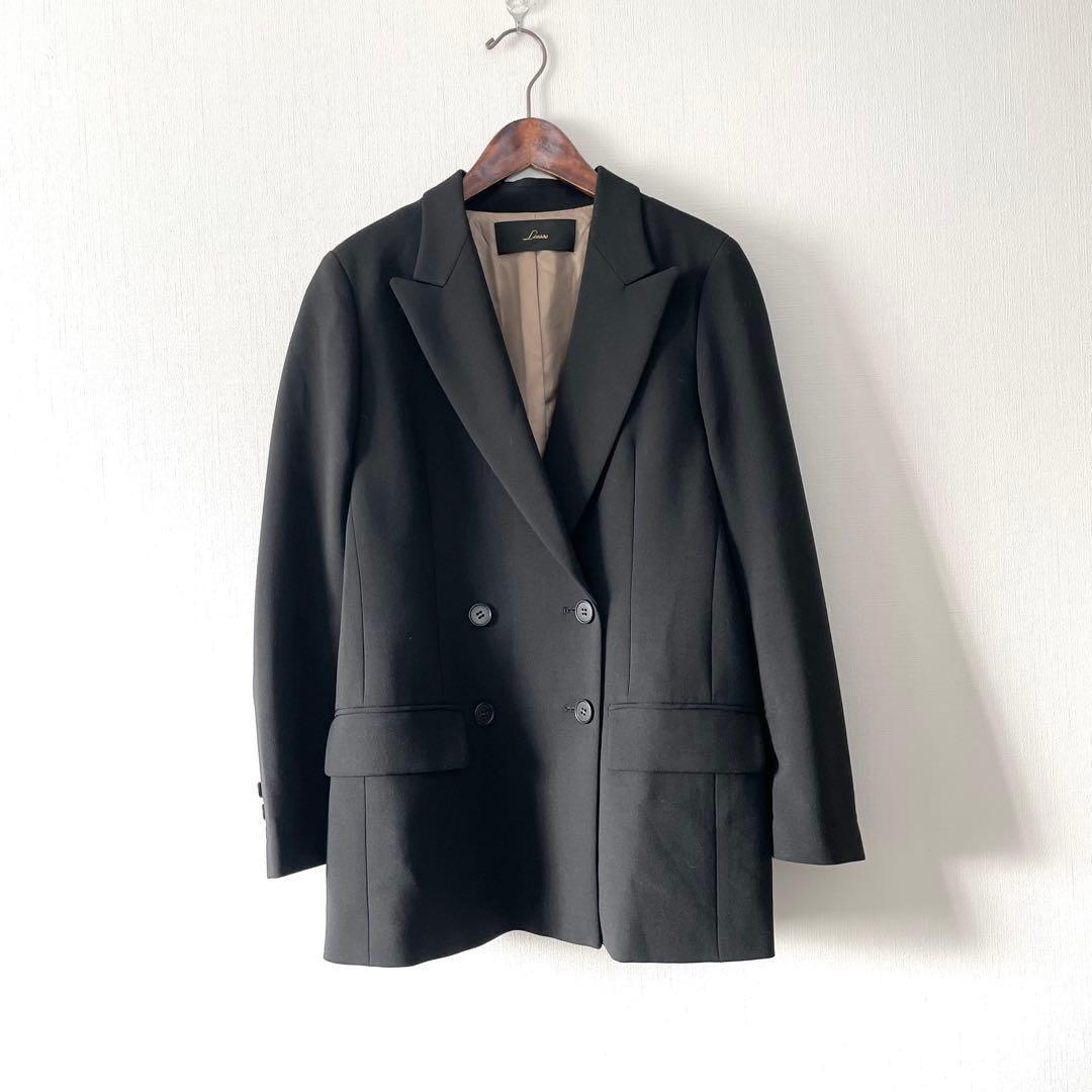 リエス　ピークドジャケット　ブラック