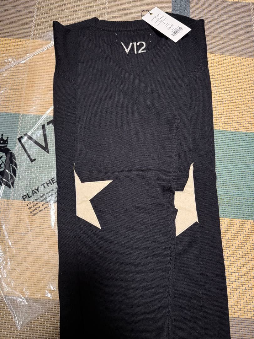 【V12 】メンズ ゴルフ ゴルフウェア ニット ニットプルオーバー