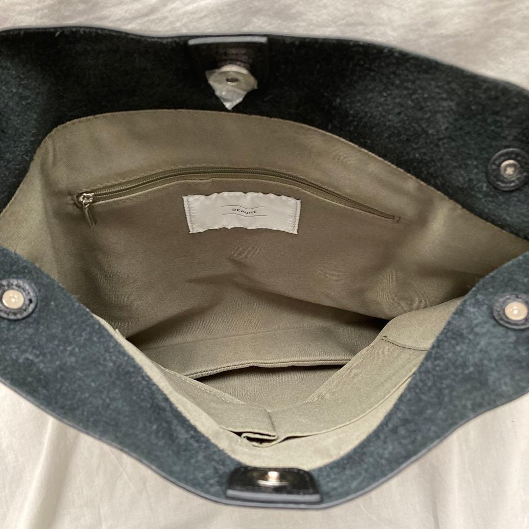未使用品✨BEAURE ヴュレ　カウレザー 2WAY ハンドル トートバッグ