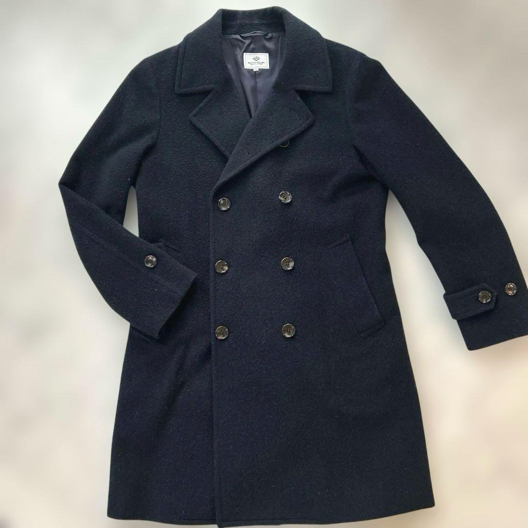 【美品】BEAMS HEART ネイビー ピーコート アウター　48 メンズ