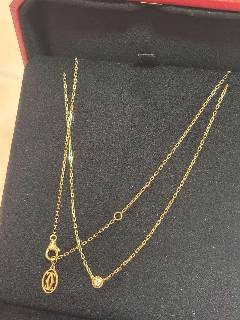 カルティエ　ダムール　ネックレス　スモールモデル　イエローゴールド　大丸神戸購入