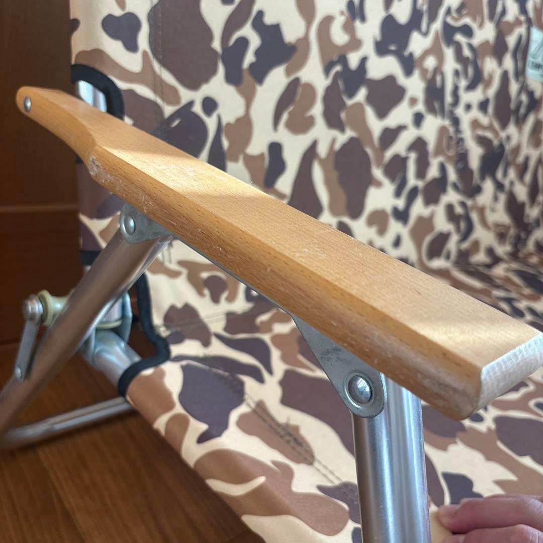 CAMP OUT キャプテンスタッグ迷彩柄 アウトドアチェア2脚セット