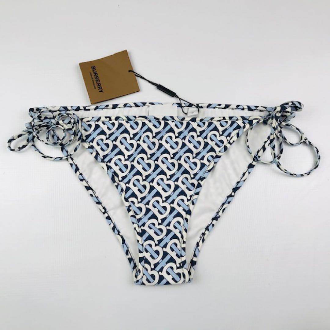 新品未使用★BURBERRY・TBモノグラム総柄 タイサイドビキニ 水着(M)