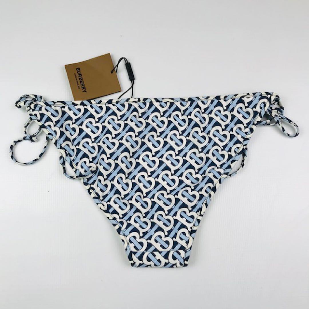 新品未使用★BURBERRY・TBモノグラム総柄 タイサイドビキニ 水着(M)