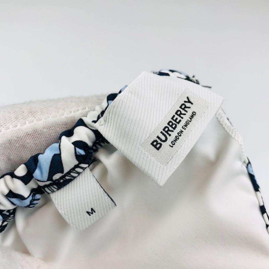 新品未使用★BURBERRY・TBモノグラム総柄 タイサイドビキニ 水着(M)