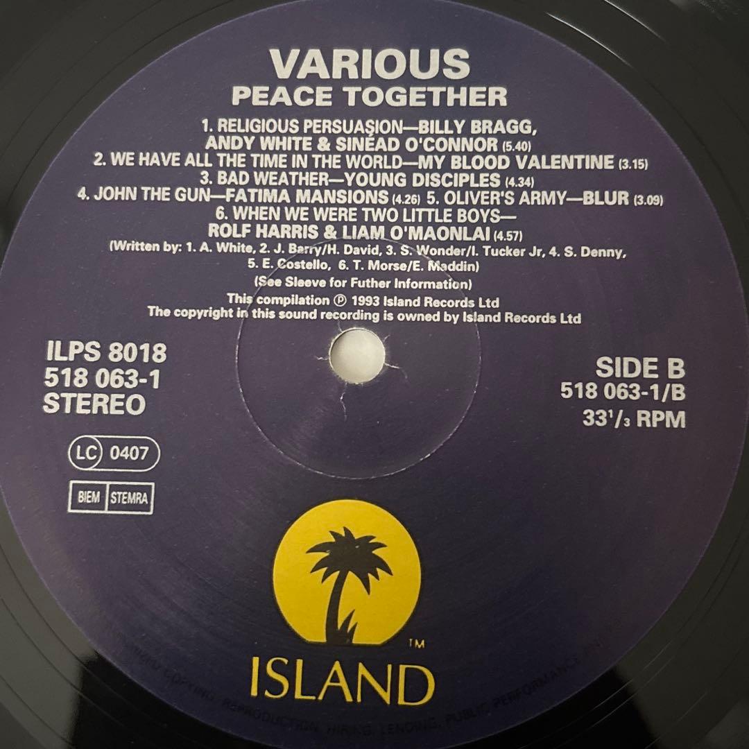 洋楽 V.A PEACE TOGETHER LP 1993