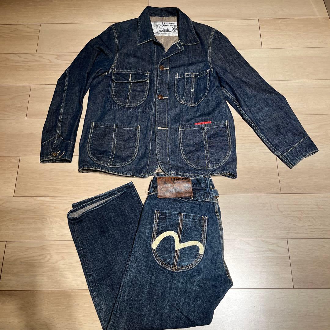 エヴィスYAMANE デニム カバーオール 3006 サイズ38