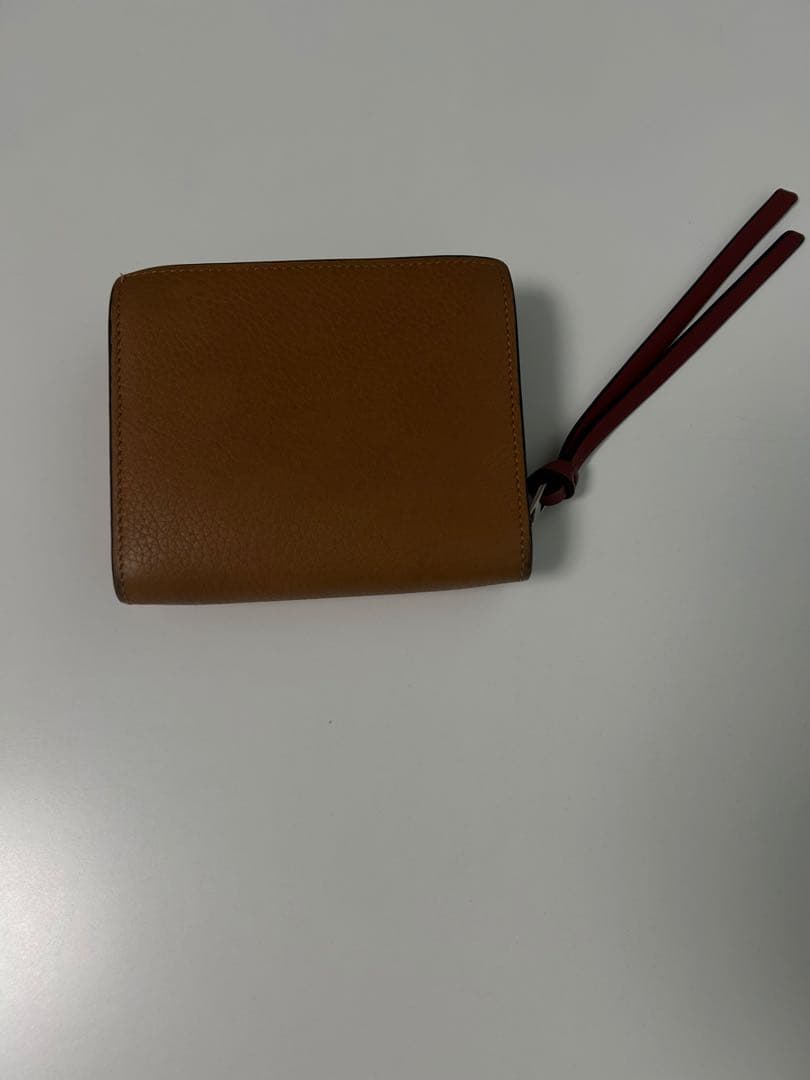 LOEWE 二つ折り財布 ブラウン コンパクト ウォレット
