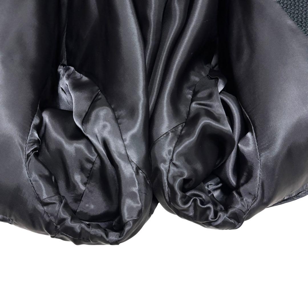 美品 リーツテイラーザズー ライトツイード 光沢糸混 ダークネイビー テーラード