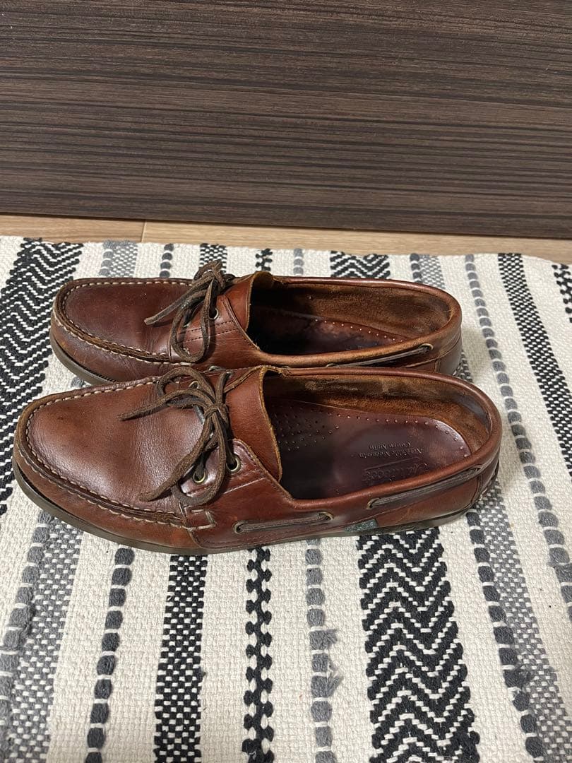 Parabootブラウンレザー モカシン・ローファー