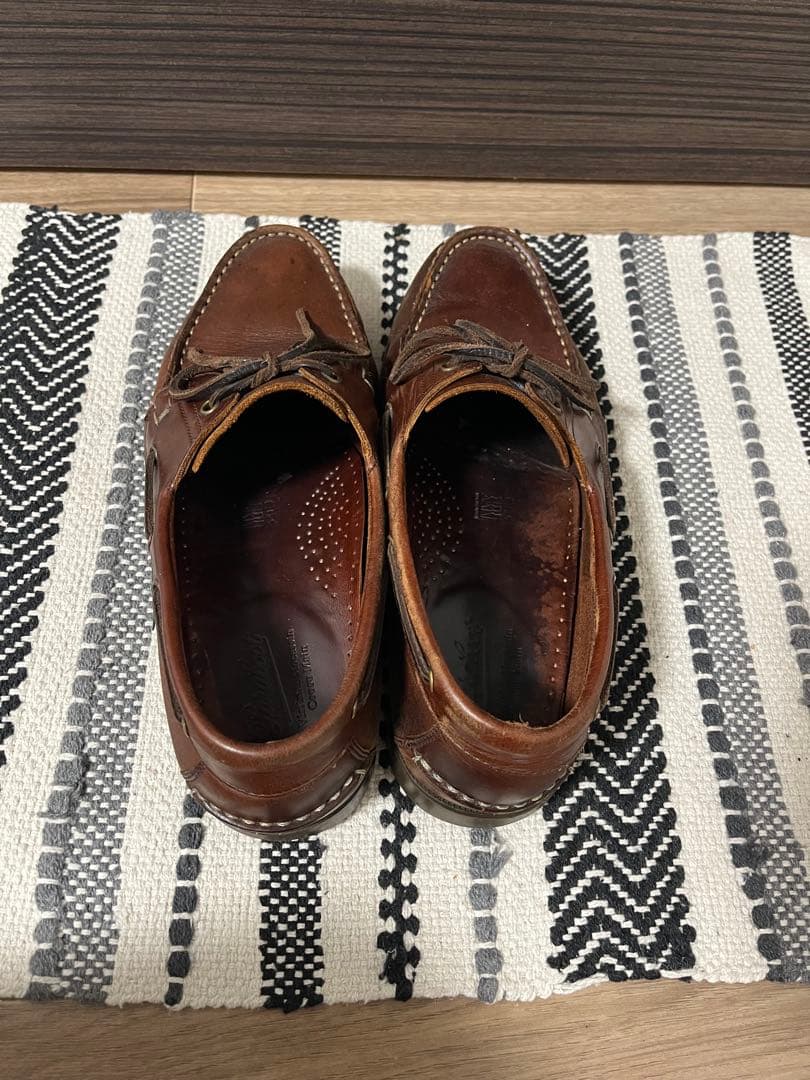 Parabootブラウンレザー モカシン・ローファー