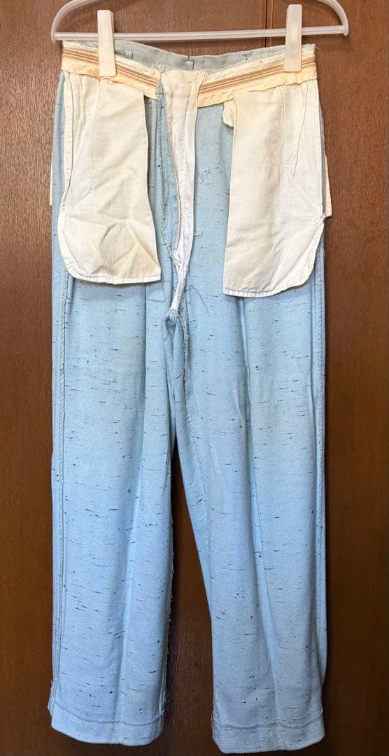 50s ミントグリーンスラックス ヴィンテージ ネップ カスリ 40s 60s