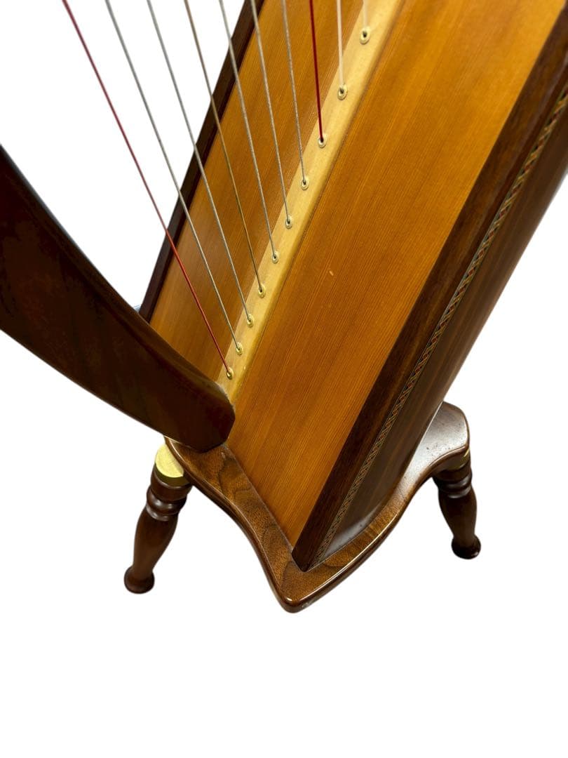 ◆美品 青山ハープ The 130(WN) (ウォールナット材仕上げ) ハープ