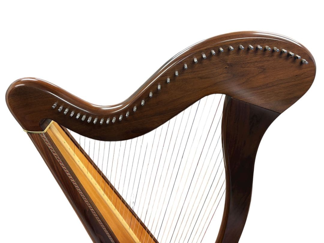 ◆美品 青山ハープ The 130(WN) (ウォールナット材仕上げ) ハープ