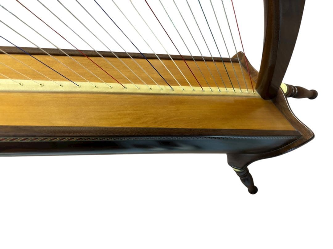 ◆美品 青山ハープ The 130(WN) (ウォールナット材仕上げ) ハープ