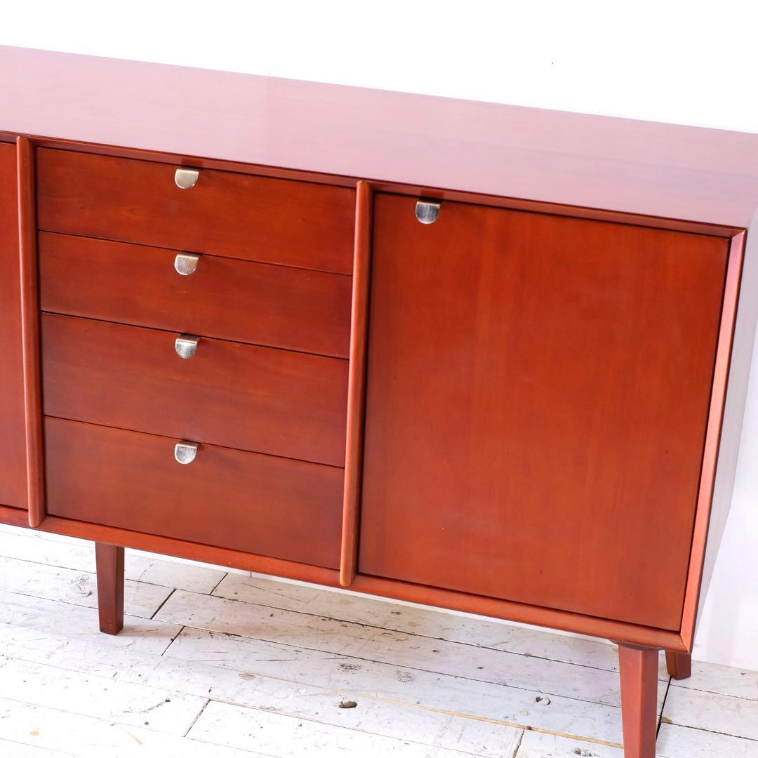 E 新品 160cm リビングボード キャビネット 北欧 ホテル仕様 収納