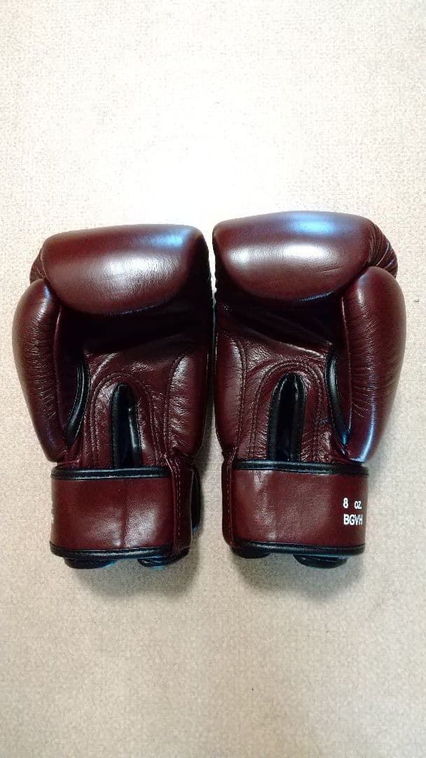 本革製WINDYボクシンググローブ 8oz マロン栗色 キックボクシング