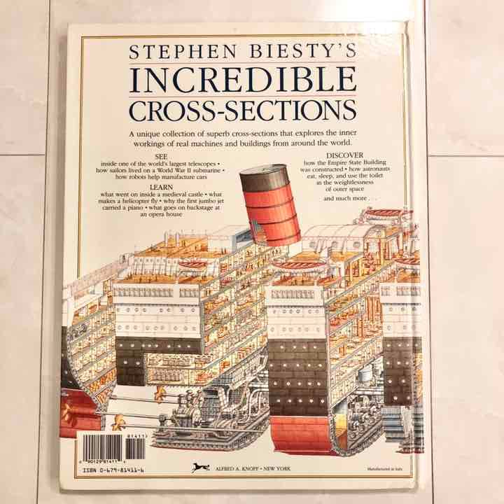 海外製絵本 知育  図鑑 Incredible Cross-Sections 本